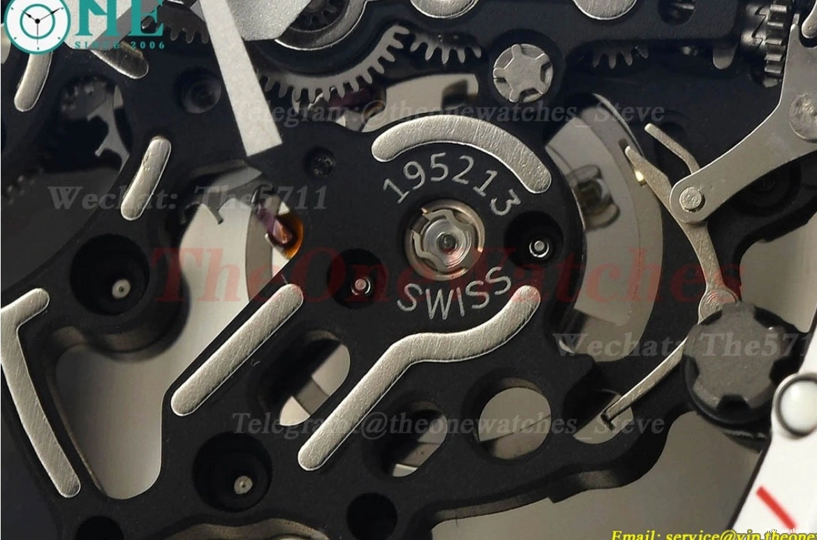 RU NTPT RMUL2 White APS Skeleton Super Clone Crown Dial RM055 0325